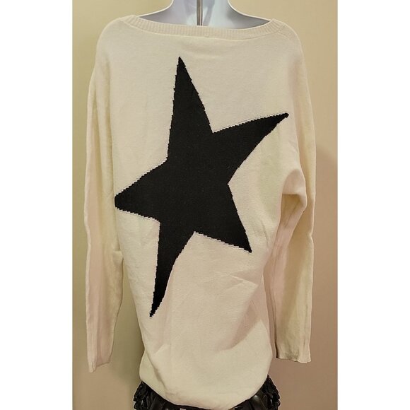 Lieblingsstuck Women’s Sweater Sz 38 M Wool Knit LS Pullover Black Star German - Picture 4 of 15